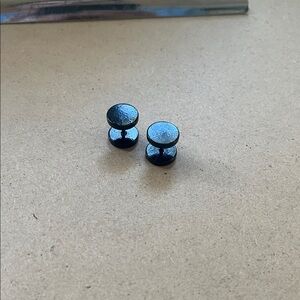 Black Double-Sided Stud Earrings
